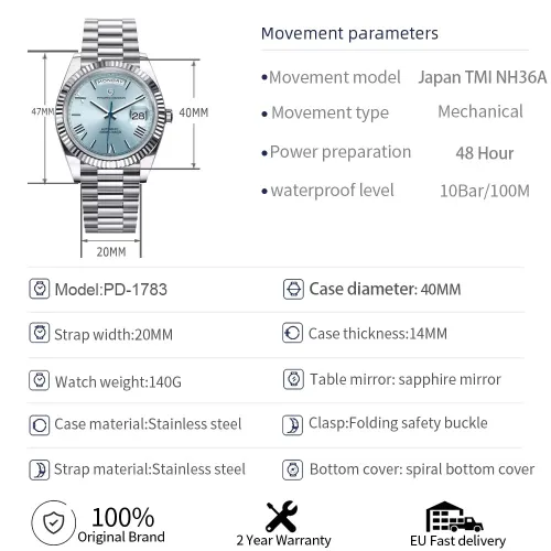 PAGANI DESIGN AUTOMATIC PO-PD1783SLBl